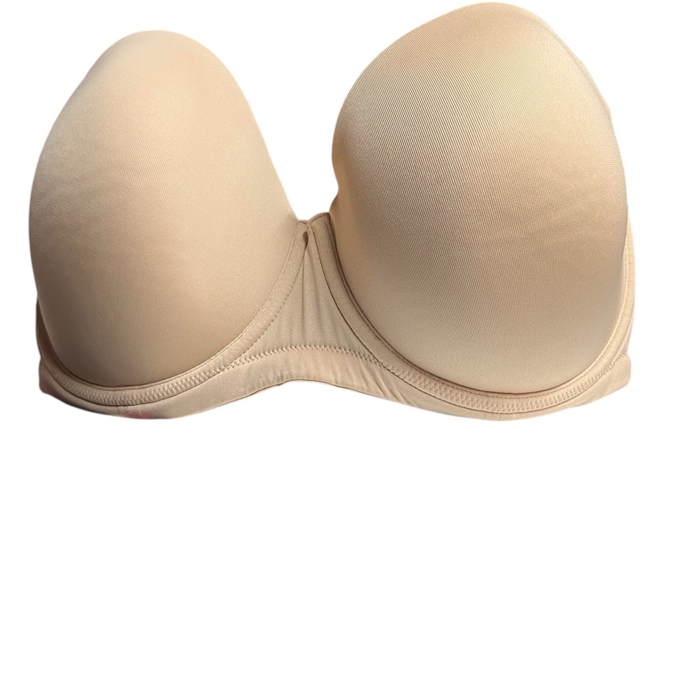 Seamless Cream Strapless Bra